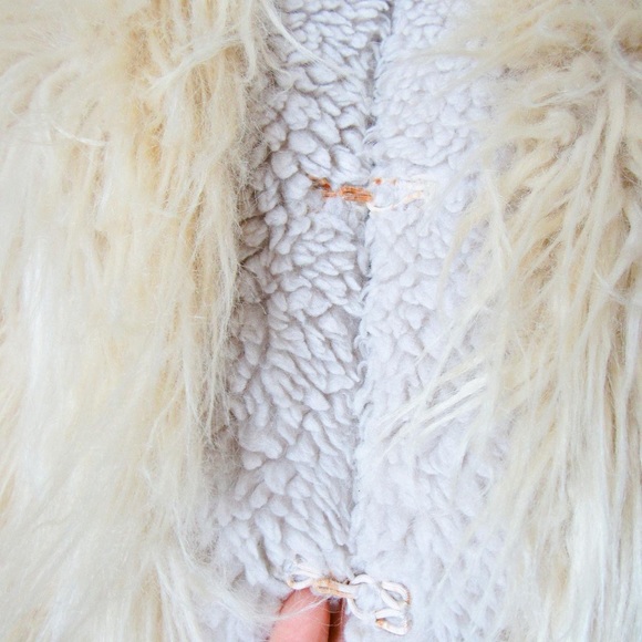 HOSS INTROPIA Designer Shaggy Faux Shearling Coat Size-38 Small~Mongolian Style - Picture 7 of 9